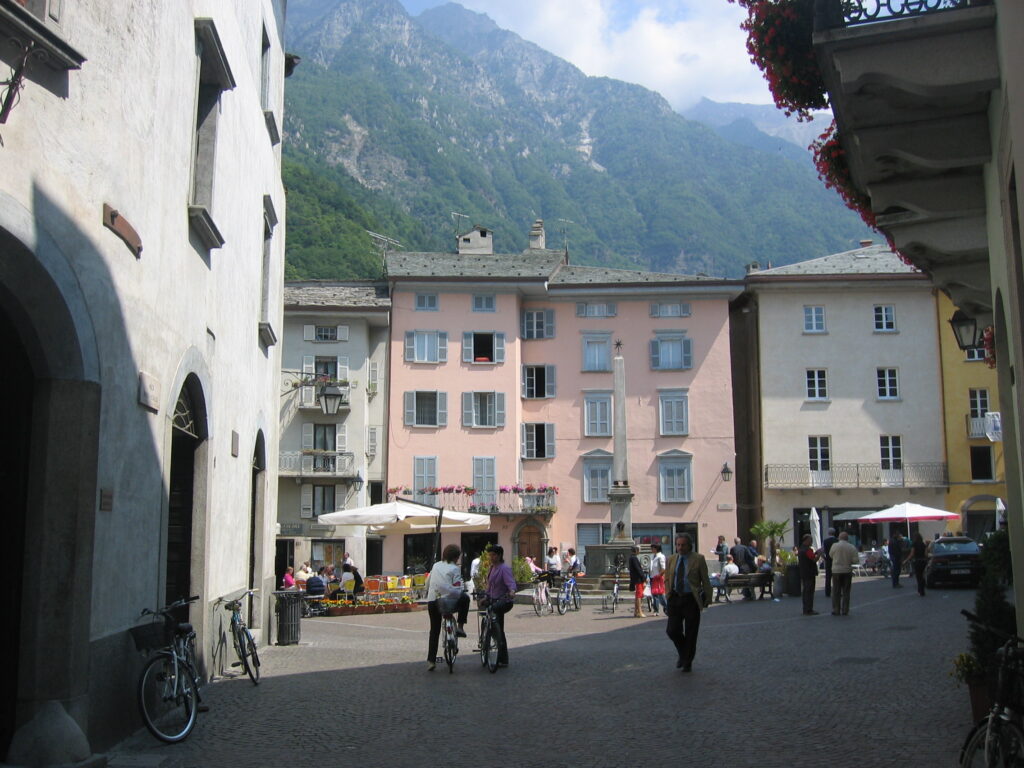 Chiavenna main square