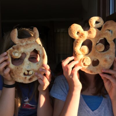 Home made pizza masks