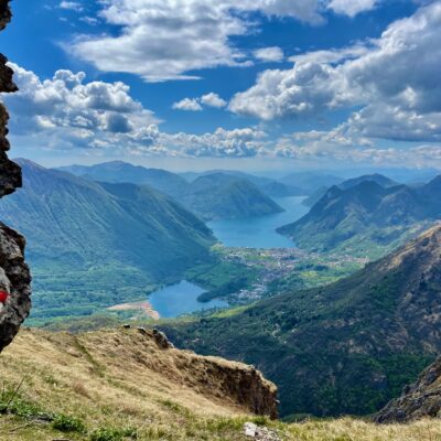 Lake Lugano from Monte Grona