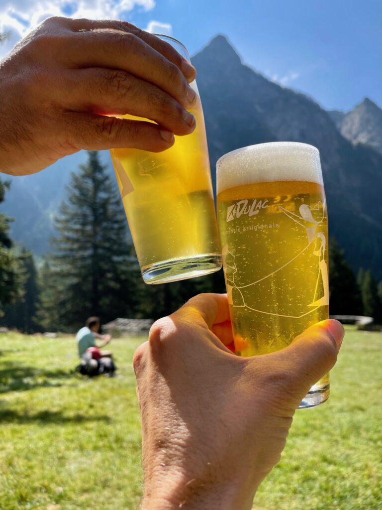 Mountain Beer at Rifugio Brasca