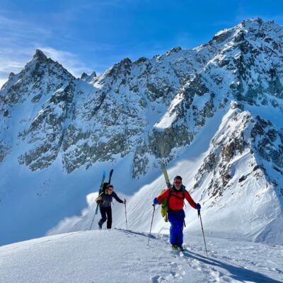 Ski touring at Piz Kesch